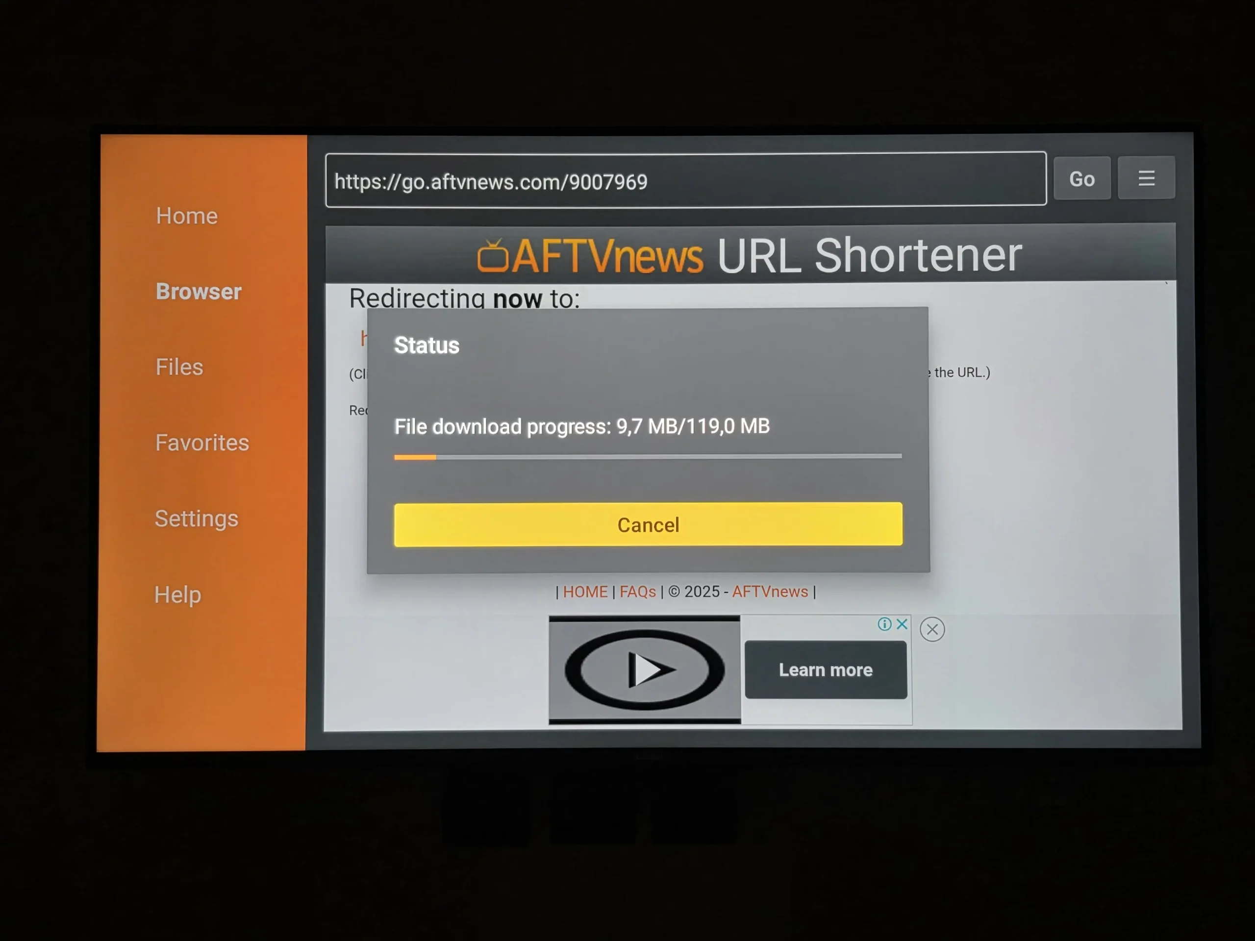 Finalisation de l'installation IRON TV MAX sur Smart TV